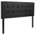 Flash Furniture HG-HB1705-F-BK-GG Lennox Tufted Upholstered Full Size Headboard, Black Vinyl addl-2