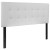 Flash Furniture HG-HB1705-F-W-GG Lennox Tufted Upholstered Full Size Headboard, White Vinyl addl-2