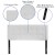 Flash Furniture HG-HB1705-F-W-GG Lennox Tufted Upholstered Full Size Headboard, White Vinyl addl-4