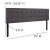 Flash Furniture HG-HB1705-K-GY-GG Lennox Tufted Upholstered King Size Headboard, Gray Vinyl addl-4