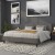 Flash Furniture HG-HB1705-K-GY-GG Lennox Tufted Upholstered King Size Headboard, Gray Vinyl addl-6