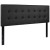 Flash Furniture HG-HB1705-Q-BK-GG Lennox Tufted Upholstered Queen Size Headboard, Black Vinyl addl-2