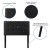 Flash Furniture HG-HB1705-T-BK-GG Lennox Tufted Upholstered Twin Size Headboard, Black Vinyl addl-5