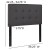 Flash Furniture HG-HB1705-T-GY-GG Lennox Tufted Upholstered Twin Size Headboard, Gray Vinyl addl-5