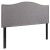 Flash Furniture HG-HB1707-F-LG-GG Upholstered Full Size Headboard with Accent Nail Trim in Light Gray addl-2