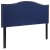 Flash Furniture HG-HB1707-F-N-GG Upholstered Full Size Headboard with Accent Nail Trim in Navy addl-2