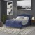 Flash Furniture HG-HB1707-F-N-GG Upholstered Full Size Headboard with Accent Nail Trim in Navy addl-6