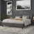 Flash Furniture HG-HB1707-K-DG-GG Dark Gray Upholstered King Size Headboard with Accent Nail Trim addl-6