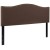 Flash Furniture HG-HB1707-Q-DBR-GG Dark Brown Upholstered Queen Size Headboard with Accent Nail Trim addl-2