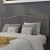 Flash Furniture HG-HB1707-Q-DG-GG Dark Gray Upholstered Queen Size Headboard with Accent Nail Trim addl-1