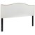 Flash Furniture HG-HB1707-Q-W-GG White Upholstered Queen Size Headboard with Accent Nail Trim addl-2