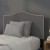 Flash Furniture HG-HB1707-T-DG-GG Dark Gray Upholstered Twin Size Headboard with Accent Nail Trim addl-1