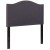 Flash Furniture HG-HB1707-T-DG-GG Dark Gray Upholstered Twin Size Headboard with Accent Nail Trim addl-2