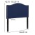 Flash Furniture HG-HB1707-T-N-GG Navy Upholstered Twin Size Headboard with Accent Nail Trim in Fabric addl-5