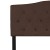 Flash Furniture HG-HB1708-F-DBR-GG Dark Brown Tufted Upholstered Full Size Headboard, Fabric addl-8