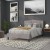 Flash Furniture HG-HB1708-F-LG-GG Light Gray Tufted Upholstered Full Size Headboard, Fabric addl-8