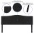 Flash Furniture HG-HB1708-K-BK-GG Black Tufted Upholstered King Size Headboard, Fabric addl-3