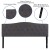 Flash Furniture HG-HB1708-K-DG-GG Dark Gray Tufted Upholstered King Size Headboard, Fabric addl-4