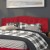 Flash Furniture HG-HB1708-K-R-GG Red Tufted Upholstered King Size Headboard, Fabric addl-1