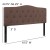 Flash Furniture HG-HB1708-Q-C-GG Camel Tufted Upholstered Queen Size Headboard, Fabric addl-5