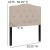 Flash Furniture HG-HB1708-T-B-GG Beige Tufted Upholstered Twin Size Headboard, Fabric addl-6