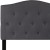 Flash Furniture HG-HB1708-T-DG-GG Dark Gray Tufted Upholstered Twin Size Headboard, Fabric addl-8