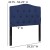 Flash Furniture HG-HB1708-T-N-GG Navy Tufted Upholstered Twin Size Headboard, Fabric addl-6