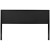 Flash Furniture HG-HB1717-K-BK-GG Metal Upholstered King Size Headboard, Black Fabric addl-10