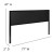 Flash Furniture HG-HB1717-K-BK-GG Metal Upholstered King Size Headboard, Black Fabric addl-4