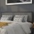 Flash Furniture HG-HB1717-K-DG-GG Metal Upholstered King Size Headboard, Dark Gray Fabric addl-1