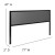 Flash Furniture HG-HB1717-K-DG-GG Metal Upholstered King Size Headboard, Dark Gray Fabric addl-4