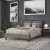 Flash Furniture HG-HB1717-Q-DG-GG Metal Upholstered Queen Size Headboard, Dark Gray Fabric addl-6