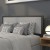 Flash Furniture HG-HB1717-Q-LG-GG Metal Upholstered Queen Size Headboard, Light Gray Fabric addl-1