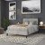 Flash Furniture HG-HB1725-F-LG-GG Metal Tufted Upholstered Full Size Headboard, Light Gray Fabric addl-6