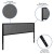 Flash Furniture HG-HB1725-K-DG-GG Metal Tufted Upholstered King Size Headboard, Dark Gray Fabric addl-3