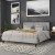 Flash Furniture HG-HB1725-K-LG-GG Metal Tufted Upholstered King Size Headboard, Light Gray Fabric addl-6