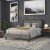 Flash Furniture HG-HB1725-Q-DG-GG Metal Tufted Upholstered Queen Size Headboard, Dark Gray Fabric addl-6