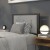 Flash Furniture HG-HB1725-T-LG-GG Metal Tufted Upholstered Twin Size Headboard, Light Gray Fabric addl-1