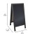 Flash Furniture HGWA-CB-4824-BLK-GG Canterbury Black 48" x 24" Wooden A-Frame Indoor/Outdoor A-Frame Magnetic Chalkboard Sign Set addl-4