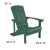 Flash Furniture JJ-C145014-32D-GRN-GG 5 Piece Green Poly Resin Wood Adirondack Chair Set with Fire Pit addl-5