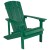 Flash Furniture JJ-C145014-32D-GRN-GG 5 Piece Green Poly Resin Wood Adirondack Chair Set with Fire Pit addl-8