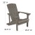 Flash Furniture JJ-C145014-32D-LTG-GG 5 Piece Gray Poly Resin Wood Adirondack Chair Set with Fire Pit addl-5