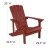 Flash Furniture JJ-C145014-32D-RED-GG 5 Piece Red Poly Resin Wood Adirondack Chair Set with Fire Pit addl-5