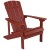 Flash Furniture JJ-C145014-32D-RED-GG 5 Piece Red Poly Resin Wood Adirondack Chair Set with Fire Pit addl-8