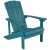 Flash Furniture JJ-C145014-32D-SFM-GG 5 Piece Sea Foam Poly Resin Wood Adirondack Chair Set with Fire Pit addl-8