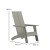 Flash Furniture JJ-C145092-202-GY-GG Gray Modern All-Weather 2-Slat Poly Resin Adirondack Chair with 22" Round Wood Burning Fire Pit, Set of 2 addl-6