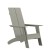 Flash Furniture JJ-C145092-202-GY-GG Gray Modern All-Weather 2-Slat Poly Resin Adirondack Chair with 22" Round Wood Burning Fire Pit, Set of 2 addl-9