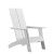 Flash Furniture JJ-C145092-202-WH-GG White Modern All-Weather 2-Slat Poly Resin Adirondack Chair with 22" Round Wood Burning Fire Pit, Set of 2 addl-9