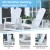 Flash Furniture JJ-C147052-202-WH-GG White All-Weather Poly Resin Wood Adirondack Rocking Chair with 22" Round Wood Burning Fire Pit addl-3