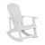 Flash Furniture JJ-C147052-202-WH-GG White All-Weather Poly Resin Wood Adirondack Rocking Chair with 22" Round Wood Burning Fire Pit addl-8